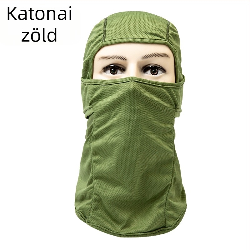 Kerékpáros/motorkerékpáros arcmaszk – UV védelem, Spandex/Lycra anyag, uniszex, márka AT