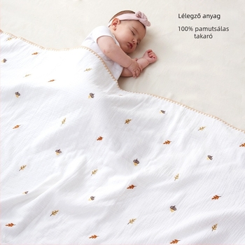Baba géz takaró és fürdőlepedő, lélegző és bőrbarát, minden évszakra, 200–300 g