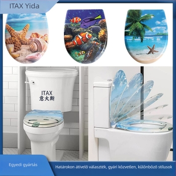 Párnázott WC-ülőke, U‑alakú, modern minimalist stílus, 155 mm-es furatköz (állítható), mintázott felület, modell WD-819