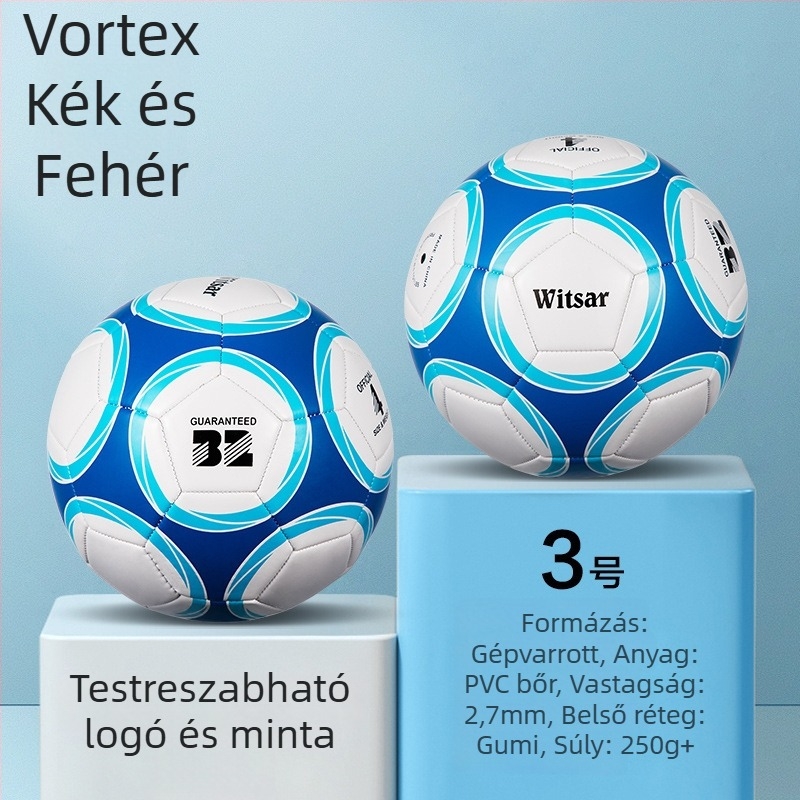 Edzési futball-labda – PVC anyag, gépi varrás, Nr. 3/4/5, gyermekeknek, márka: witsar