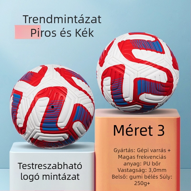 Edzési futball-labda – PVC anyag, gépi varrás, Nr. 3/4/5, gyermekeknek, márka: witsar