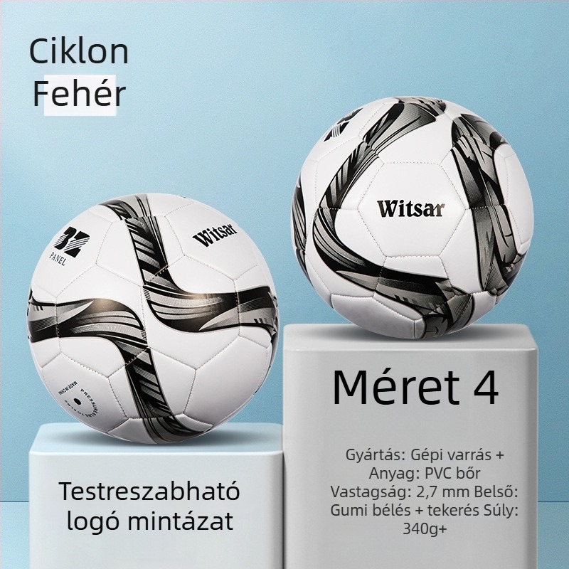 Edzési futball-labda – PVC anyag, gépi varrás, Nr. 3/4/5, gyermekeknek, márka: witsar
