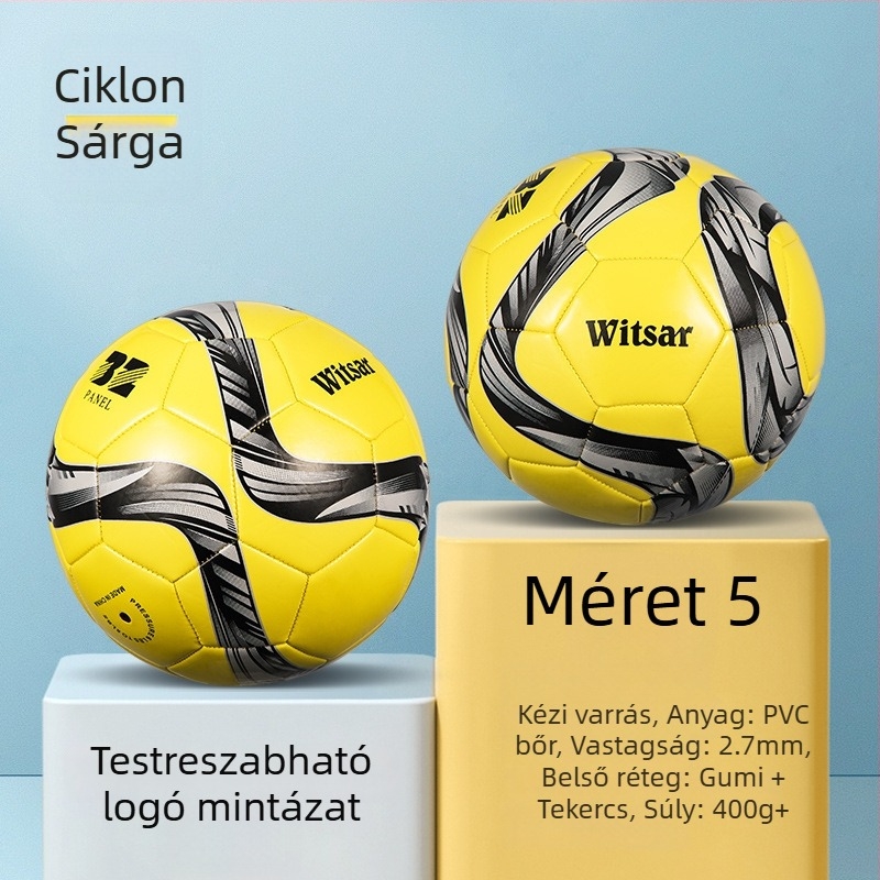 Edzési futball-labda – PVC anyag, gépi varrás, Nr. 3/4/5, gyermekeknek, márka: witsar