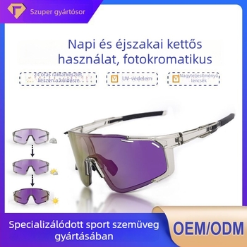 Polarizált kerékpáros szemüveg cserélhető lencsékkel, készen a szemüveg-korrecióra, állítható arnyi, kompatibil fejpánttal