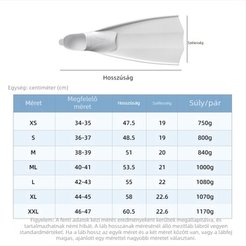 Felnőtt búváruszonyok testreszabható logóval — ultra-könnyű TPE+TPR anyag, ZMZDIVE márka