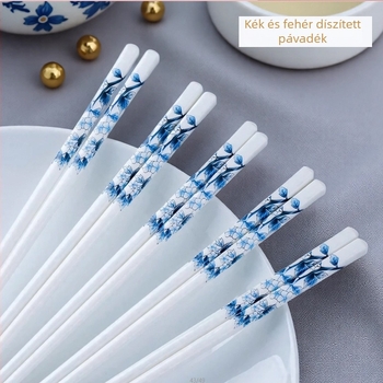 Kerámia evőpálcikák, Tao Xing Tian Xia márka, Modern minimalist stílus, virágos mintázat, prémium kategória