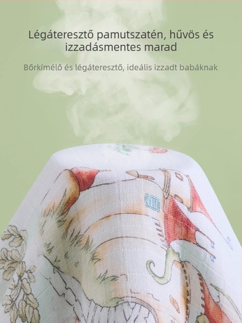 Joyncleon Jingqi Minden évszakos gyerek párna – 100% pamut, rajzfilm-stílus, Biztonsági osztály A, Alkalmas csecsemőknek és kisgyermekeknek, 2025 nyári megjelenés