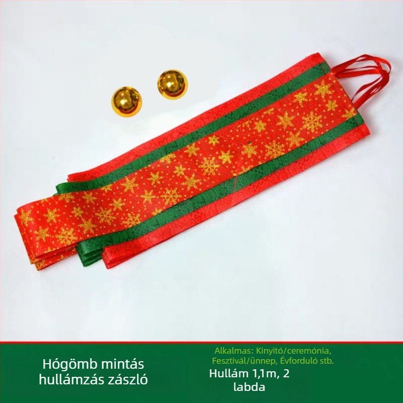 Hullámos zászlófüzér karácsonyi dekorációhoz, vászon zászlók, modern minimalist stílus, Shu Tingxiang Márka