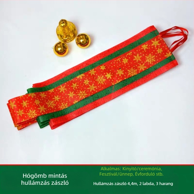 Hullámos zászlófüzér karácsonyi dekorációhoz, vászon zászlók, modern minimalist stílus, Shu Tingxiang Márka