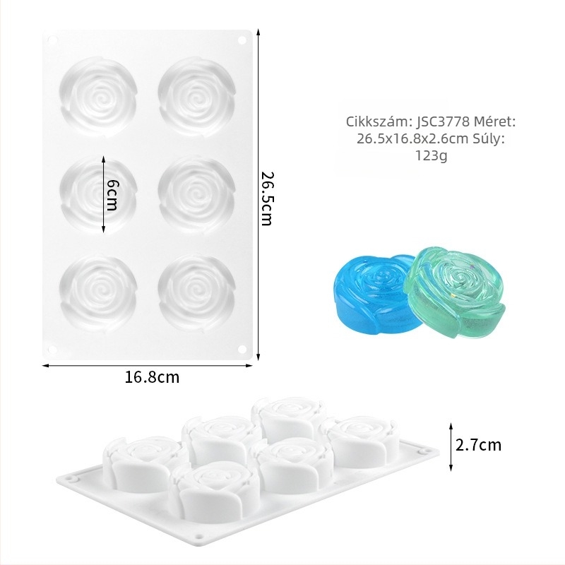 Szilikon mousse torta forma – téglalap alakú, sütéshez, testreszabható OEM/ODM