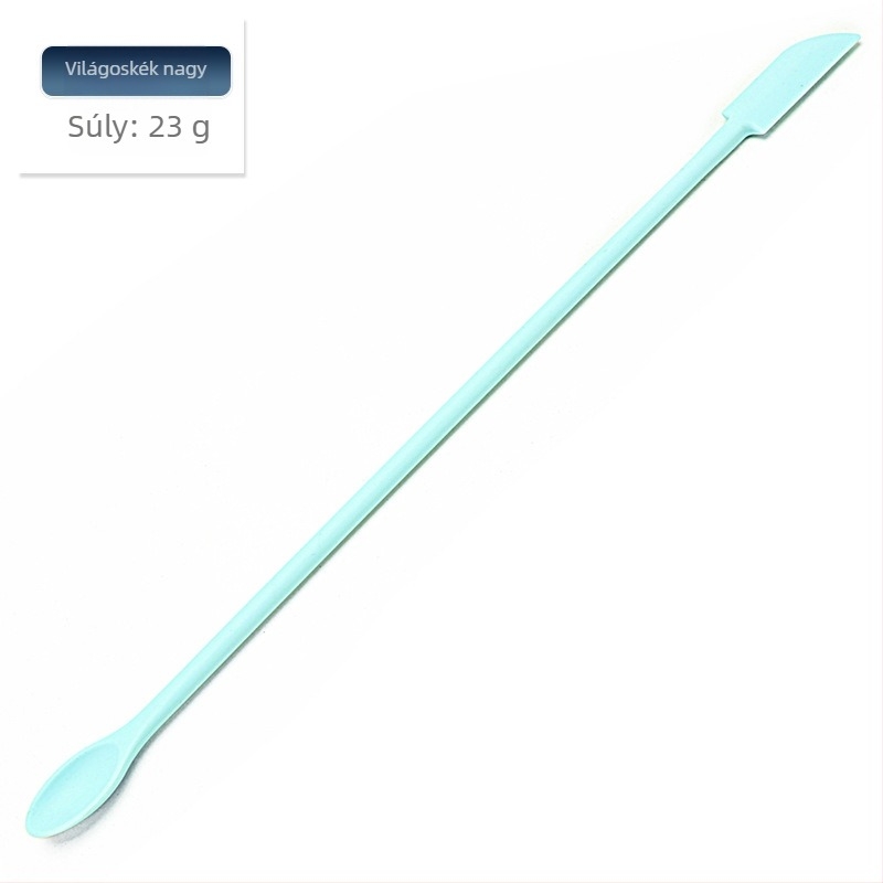 Mini szilikon spatula készlet sütéshez éles hegyű, tartalmaz kozmetikai üveg spatulát és lekvárkanalat, 3 darab — szilikon, Kenna, 2018