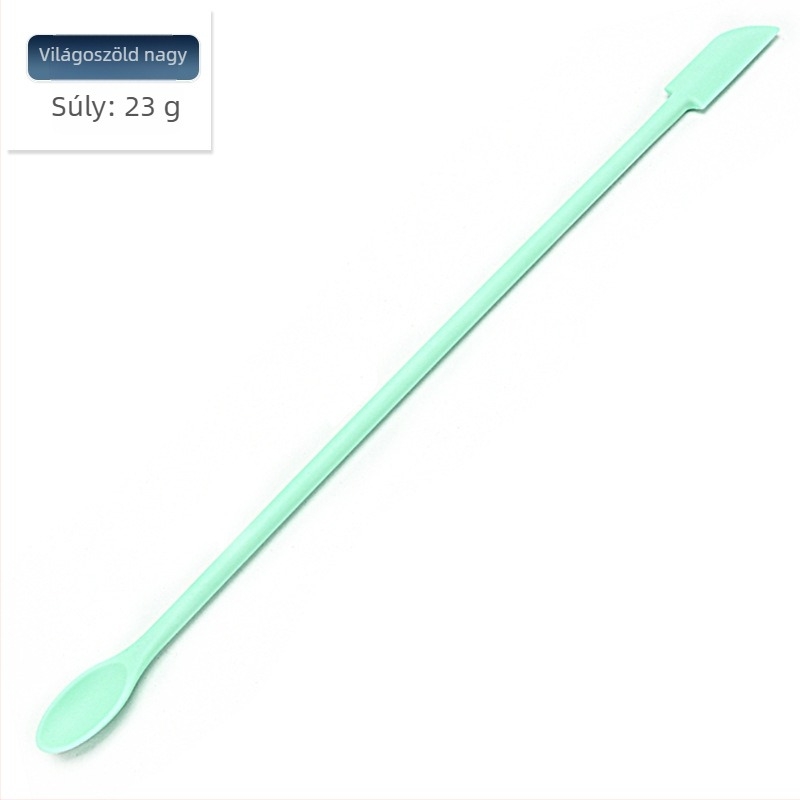 Mini szilikon spatula készlet sütéshez éles hegyű, tartalmaz kozmetikai üveg spatulát és lekvárkanalat, 3 darab — szilikon, Kenna, 2018