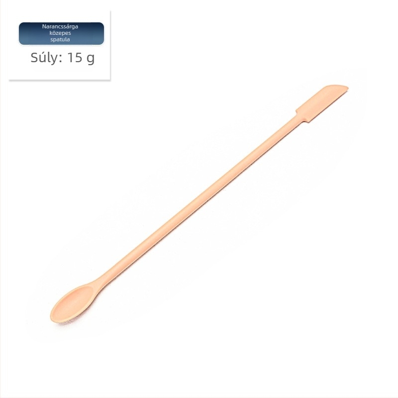 Mini szilikon spatula készlet sütéshez éles hegyű, tartalmaz kozmetikai üveg spatulát és lekvárkanalat, 3 darab — szilikon, Kenna, 2018
