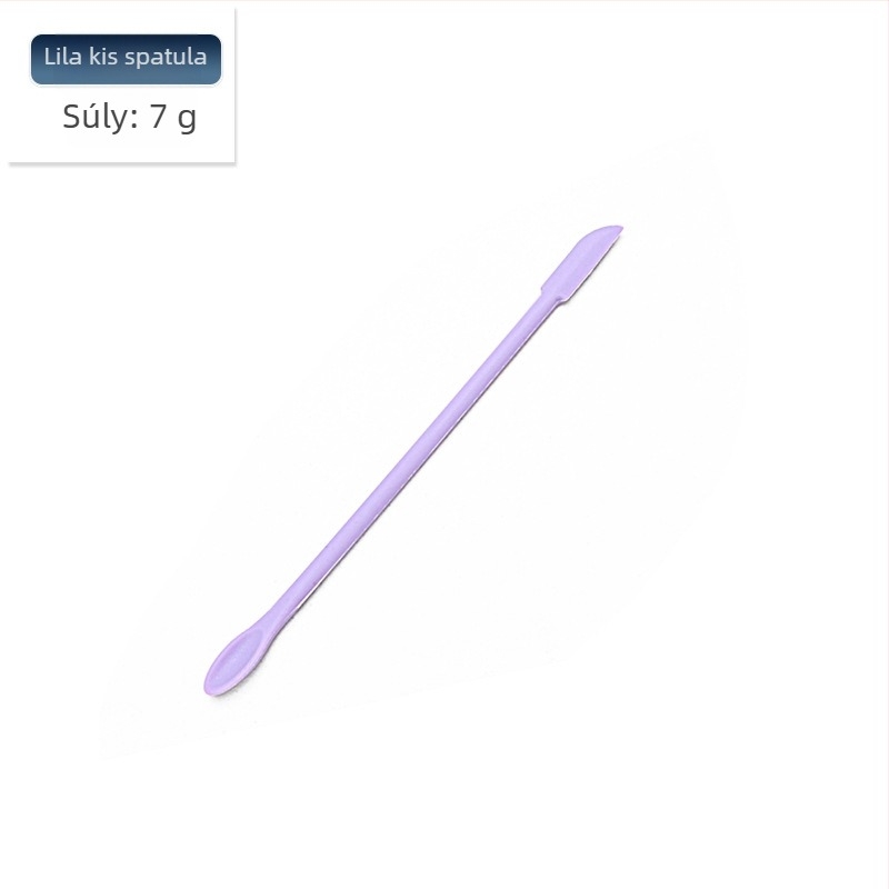 Mini szilikon spatula készlet sütéshez éles hegyű, tartalmaz kozmetikai üveg spatulát és lekvárkanalat, 3 darab — szilikon, Kenna, 2018