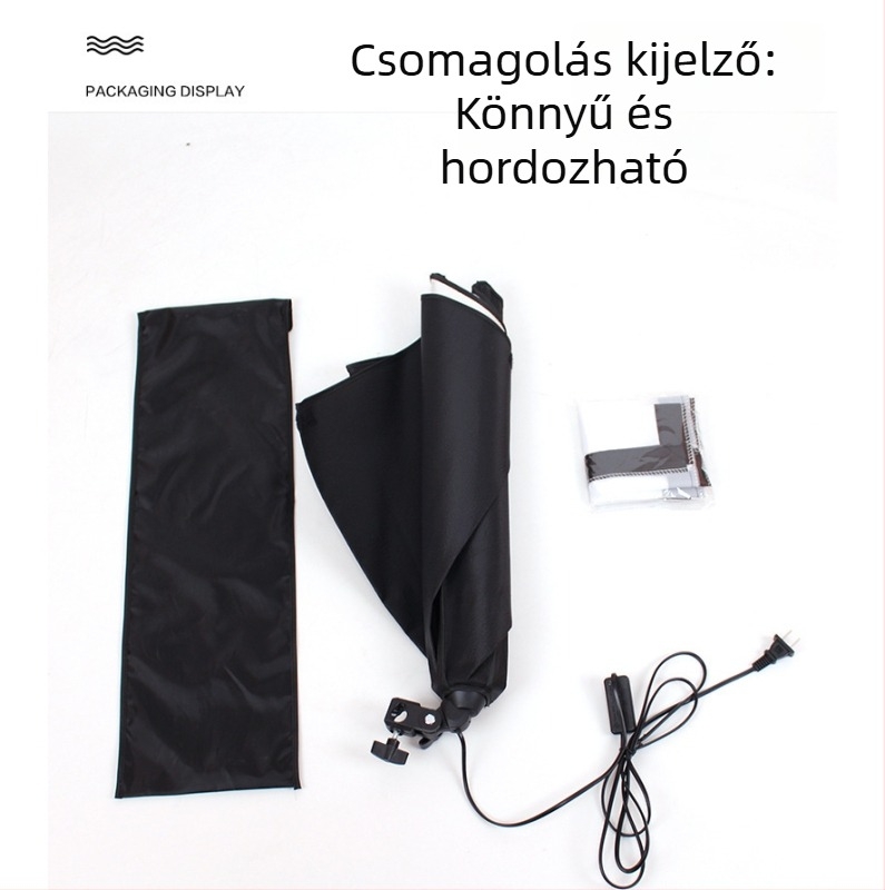 Professzionális LED gomba lámpa fotózáshoz távirányítóval – dimmelhető, szabályozható színhőmérséklet és fényerő, élő közvetítéshez és fotózáshoz
