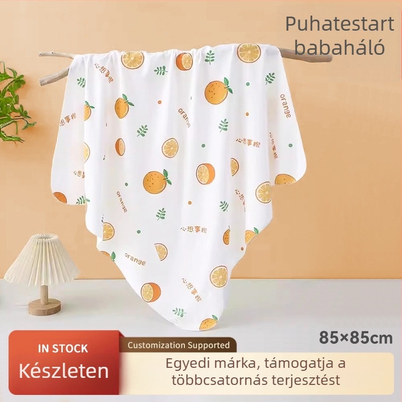 Meijia Bell Pamut Beburkoló Kendő Újszülötteknek, Minden Évszakban