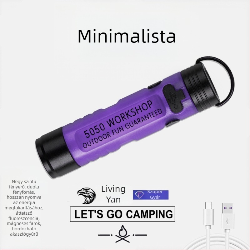 LED sapkára illeszthető zseblámpa, alumíniumötvözet + PC ház, 8W, újratölthető, fénysugár 100–200 m