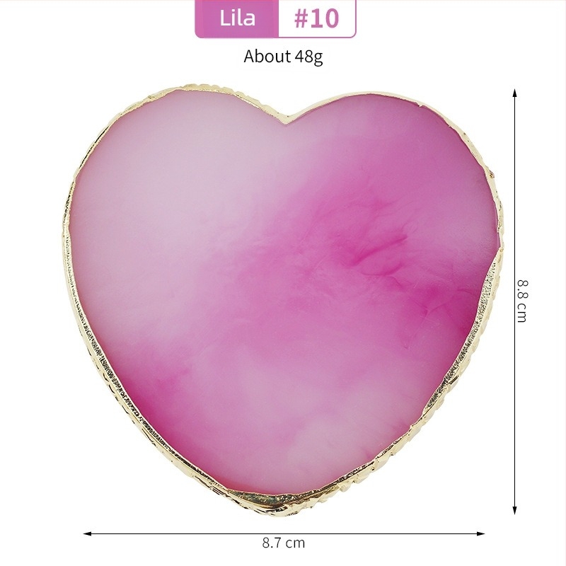 Köröm művészeti bemutató tábla, szív alakú paletta, 50 g, Emperor mei