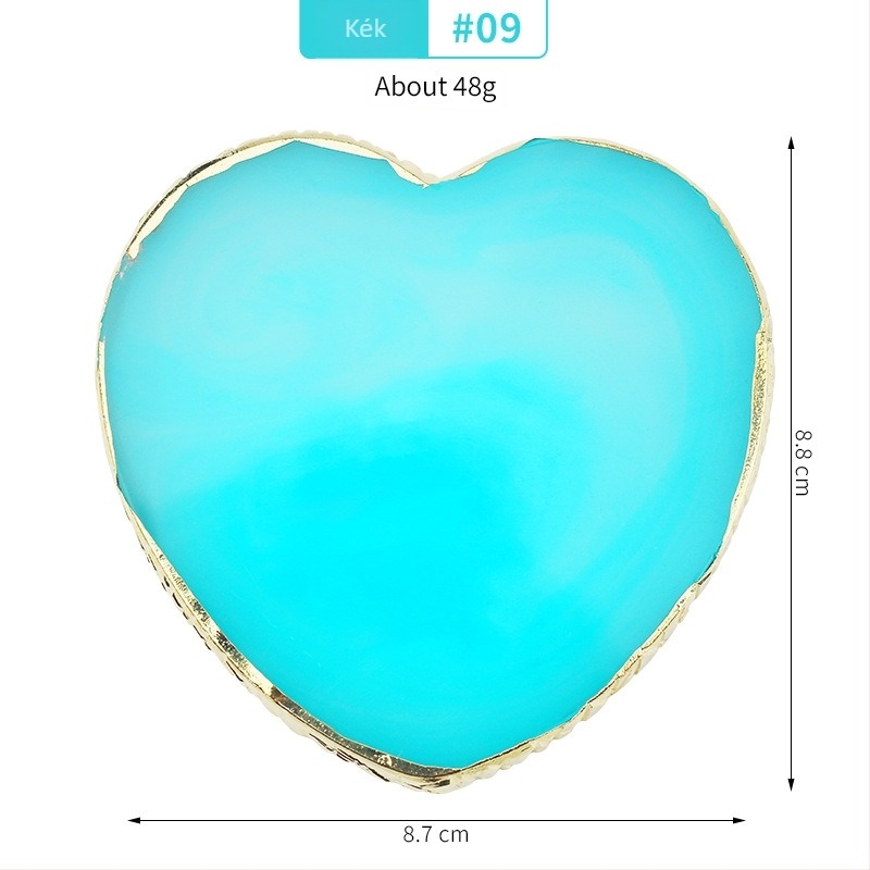 Köröm művészeti bemutató tábla, szív alakú paletta, 50 g, Emperor mei
