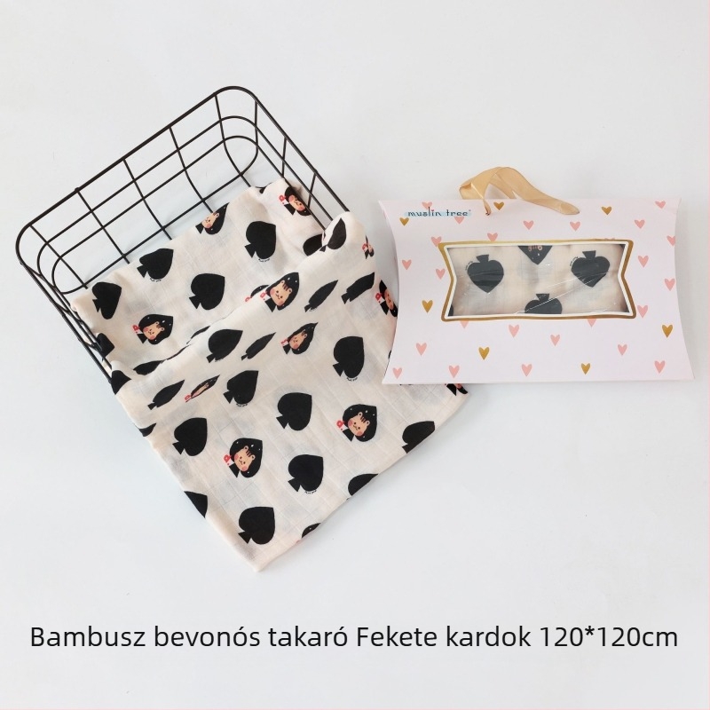 Muslintree/Cotton Tree Bambusz rost – Nyári baba SWADDLE wrap újszülötteknek, mintázat állat/mesefilm