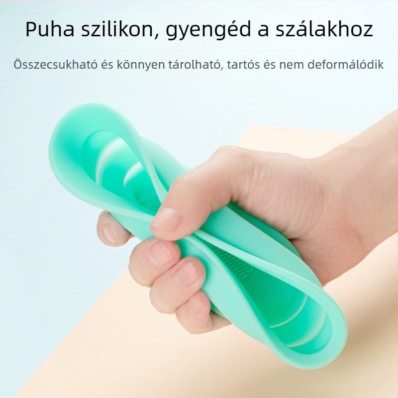 Szilikonból készült sminkecset tisztító, összecsukható tisztító tál, modell XMS01
