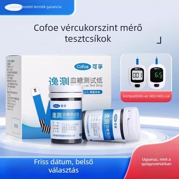 Kefuyi A03 vércukormérő KF-A01-C automata otthoni orvosi készülék 50 tesztcsík
