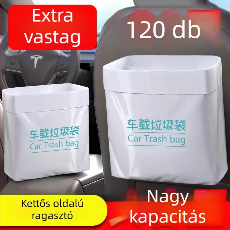 Qiwang Autóba tartozó szemeteszacskó — önálló kialakítás, műszerfalra szerelhető, vízálló műanyag tárolózsák