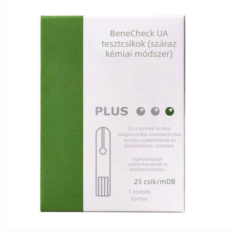 Baijie húgysav-detektáló — egyed használatú vér húgysav-analizátor tesztcsíkokkal, 10/25 csík dobozonként, 20172400021 nemzeti engedély