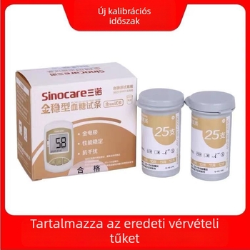 Sannuo Vércukor Tesztcsíkok – 50 darab egy dobozban, újrahasználható