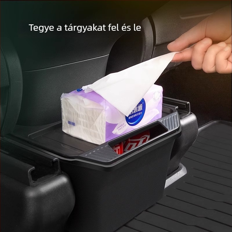 Tesla Model Y hátsó tárolóbox fogantyúval - TPE anyag