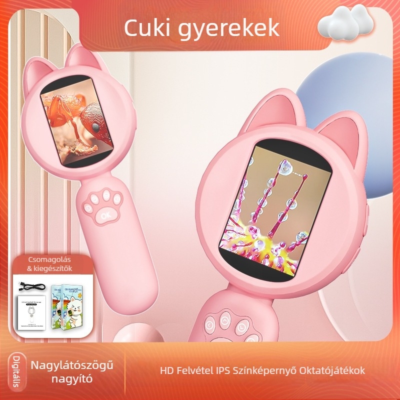 Haiweixun HM020B hordozható kézi digitális nagyító beépített kijelzővel, 2MP felbontás, oktatáshoz és ipari karbantartáshoz