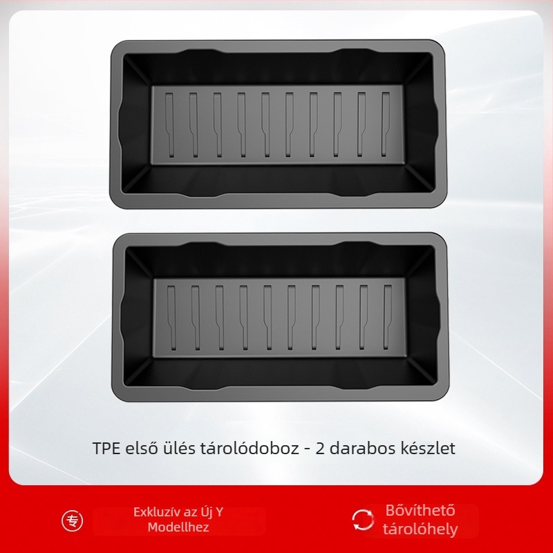 Tesla Model Y ülés alatti tárolódoboz – ABS, vízálló, üléshez történő szerelés