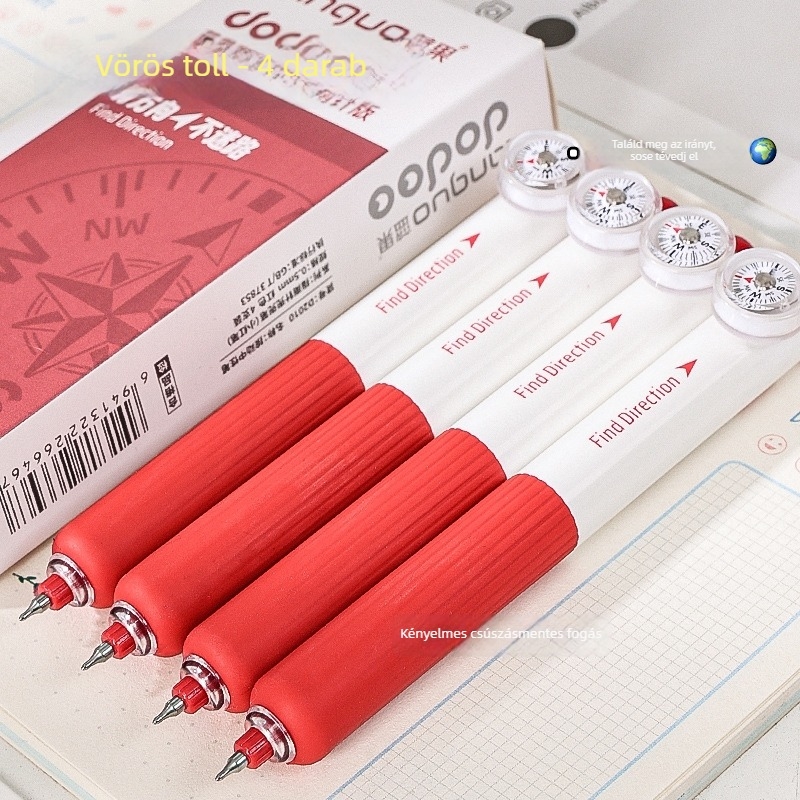Blue fruit Compass zsebpen — műanyag test, rozsdamentes acél tollhegy, tömeg 60 g.