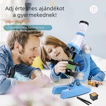 Oktatási optikai mikroszkóp, 1200x nagyítás, 16x okulár, 10x objektív, Modell 58