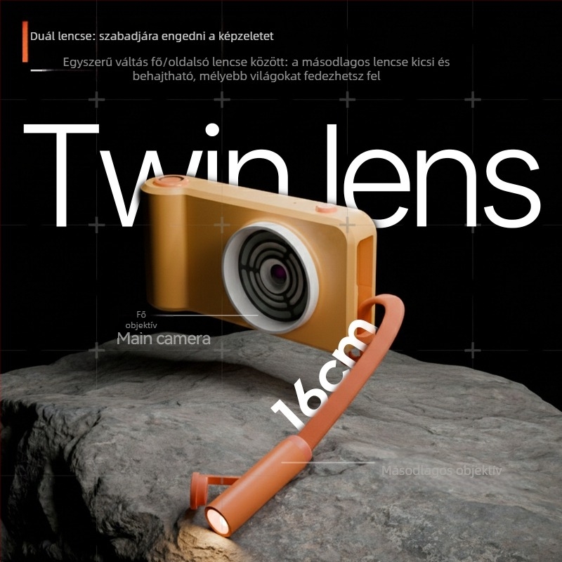 Gyerekeknek szóló hordozható kijelzős elektronmikroszkóp, baktériumok megfigyelésére, műanyag házban, 7–14 éveseknek