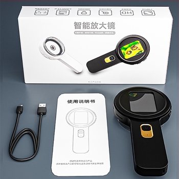 Kézbe fogható digitális mikroszkóp nagyító ékszerek és drágakövek értékelésére, nagy felbontású vizsgálat és olvasási segédeszköz gyermekek számára