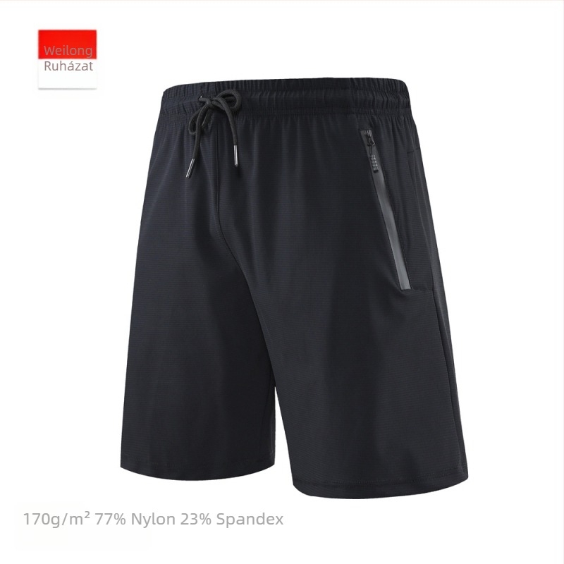 Berlinman férfi Ice Silk sportos rövidnadrág, laza szabás, sport stílus, nylon főanyag