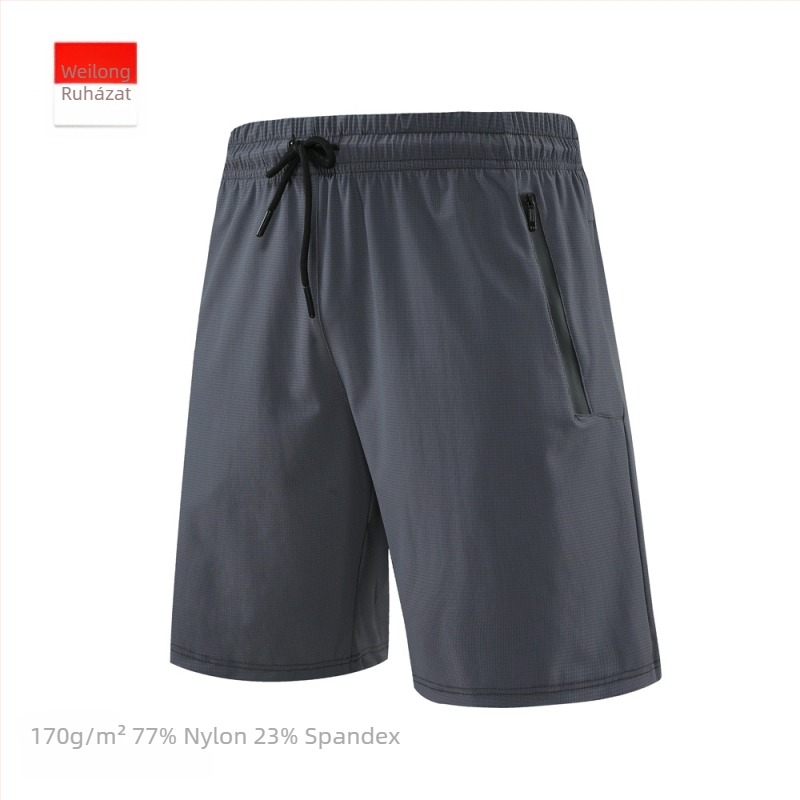 Berlinman férfi Ice Silk sportos rövidnadrág, laza szabás, sport stílus, nylon főanyag