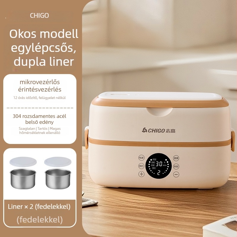 Chigo SFD601 elektromos ebédhordó, kapacitás 1.6-2.0 L, teljesítmény 300W, feszültség 220V