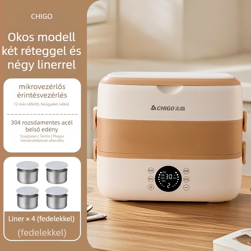 Chigo SFD601 elektromos ebédhordó, kapacitás 1.6-2.0 L, teljesítmény 300W, feszültség 220V