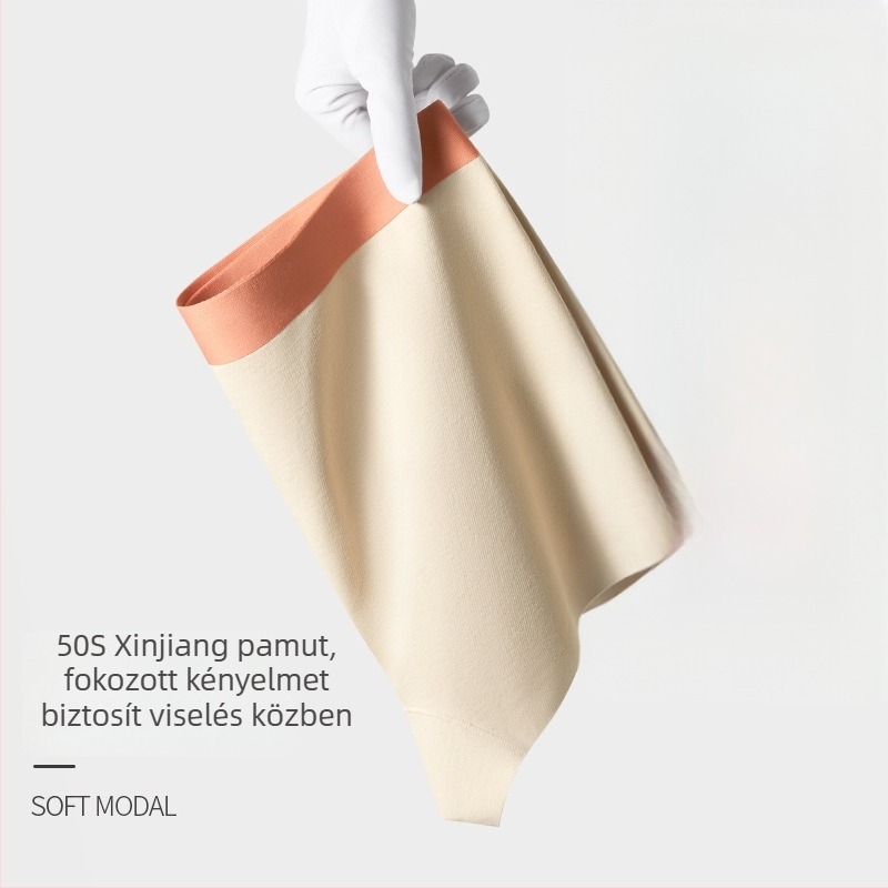 Férfi pamut boxerek, légáteresztő, antibakteriális, 95% pamut, középmagasságú, varrat nélküli