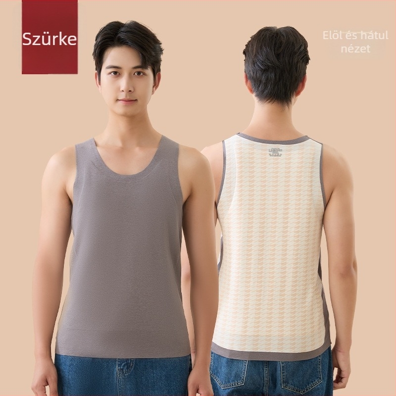Férfiak számára termikus mellény önmelegítő funkcióval – alapréteg, poliészter anyag, kerek nyak, pulóver stílus