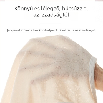 Gyerekek ujjatlan mellény, könnyű nyári kötött, kerek nyakú, Lyocell 59,6% pamut keverék, 1–3 éveseknek