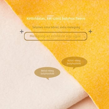 Gyerekeknek szóló bolyhos, varrat nélküli kötött mellény, kerek nyakú, 90% poliészter