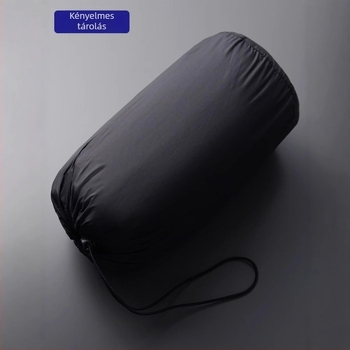 Uniszex könnyű tollmellény cipzárral, álló gallérrel, téli szezonra; külső anyag: nylon, bélés: poliészter, töltet: fehér kacsa toll