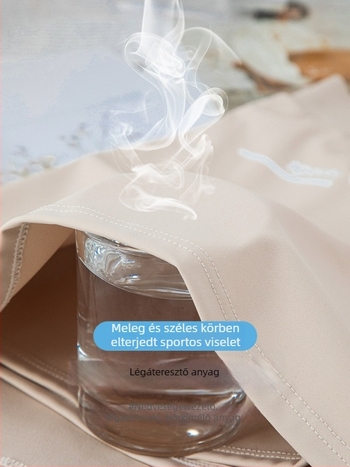 Magas derekú A‑vonalú rövid szoknya hasítékkal, Nylon/Spandex