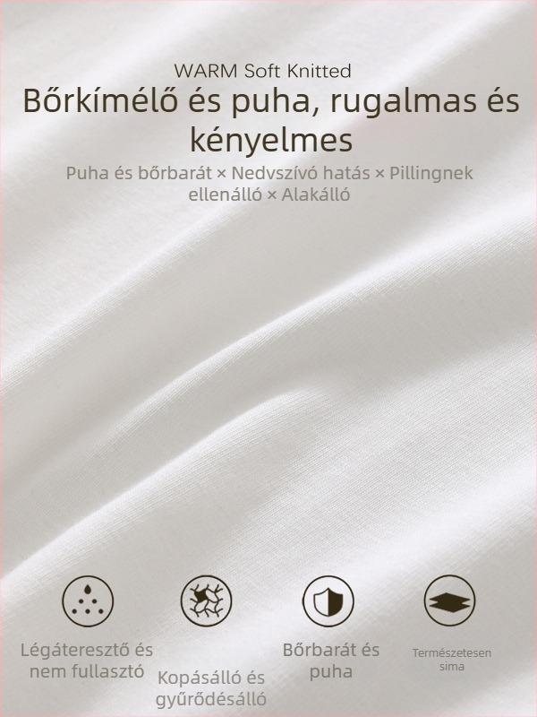 Női V-nyakú hosszú ujjú felső, slim fit, pamut-poliészter keverék, egyszínű, középmagas hossz, patchwork részlet