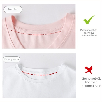 Női pamutból készült V-nyakú, hosszú ujjú, karcsú szabású T-shirt, egyszínű anyag spandexszal
