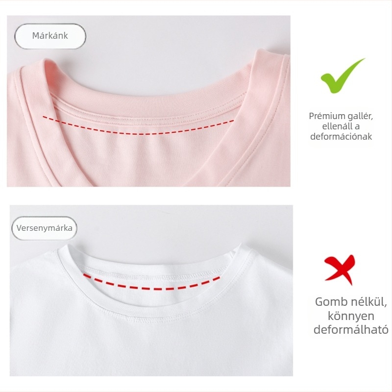 Női pamutból készült V-nyakú, hosszú ujjú, karcsú szabású T-shirt, egyszínű anyag spandexszal