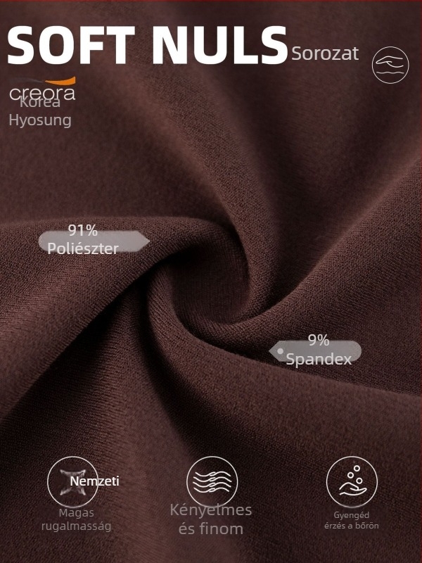 Jóga felső nőknek - karcsú szabás, kerek nyak, rövid ujjú, csípőhossz, Nylon 91%/Spandex 9% (150 g)